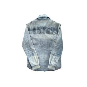 Size S - Amiri Denim Distressed Blue Jacket💙 100% AUTHENTIC/RETAIL $950!